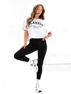 Melrose Cropped T-Shirt - White -Blakely Clothing Store 2753AWHITE1 05D