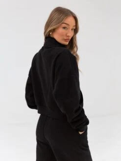 Everyday 1/4 Zip Jumper - Black -Blakely Clothing Store 2760 ZIP BLACK03D