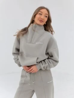 Everyday 1/4 Zip Jumper - Grey -Blakely Clothing Store 2760 ZIP GREY 04D
