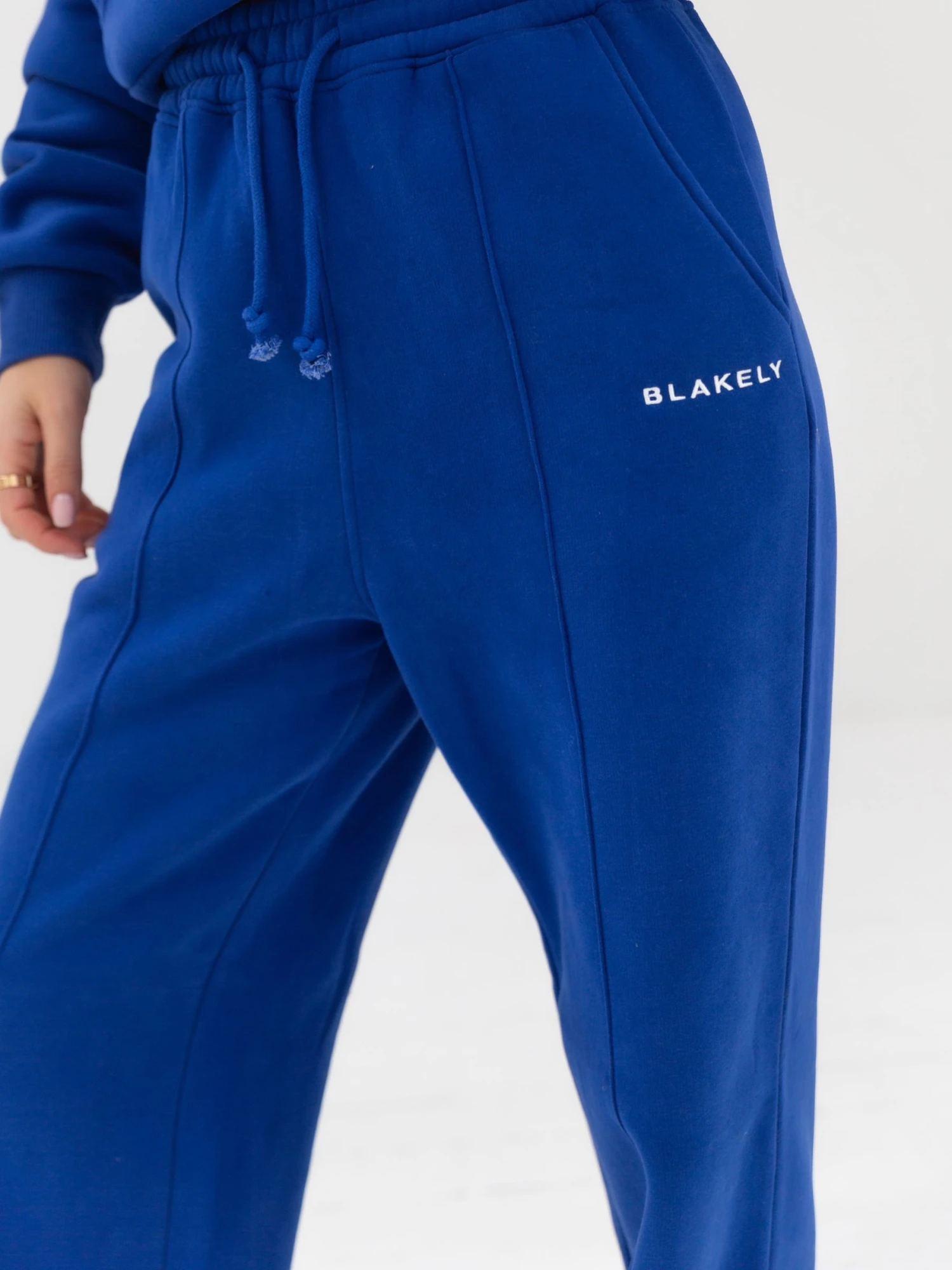Everyday Wide Leg Sweatpants - Cobalt Blue 3 Everyday Wide Leg Sweatpants - Cobalt Blue - Image 3