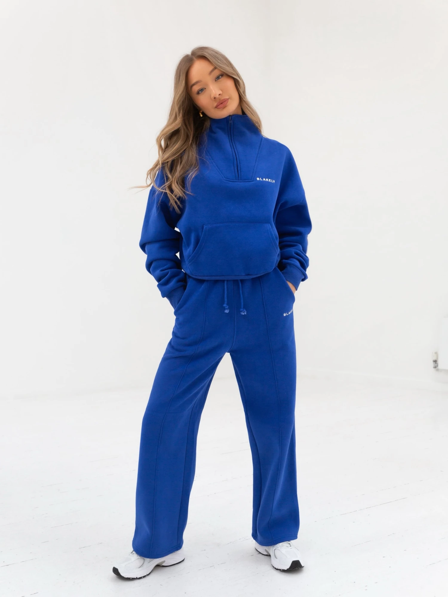 Everyday Wide Leg Sweatpants - Cobalt Blue 4 Everyday Wide Leg Sweatpants - Cobalt Blue - Image 4