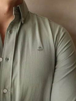 Sedona Slim Fit Shirt - Khaki Green -Blakely Clothing Store 2776EKhaki 03D