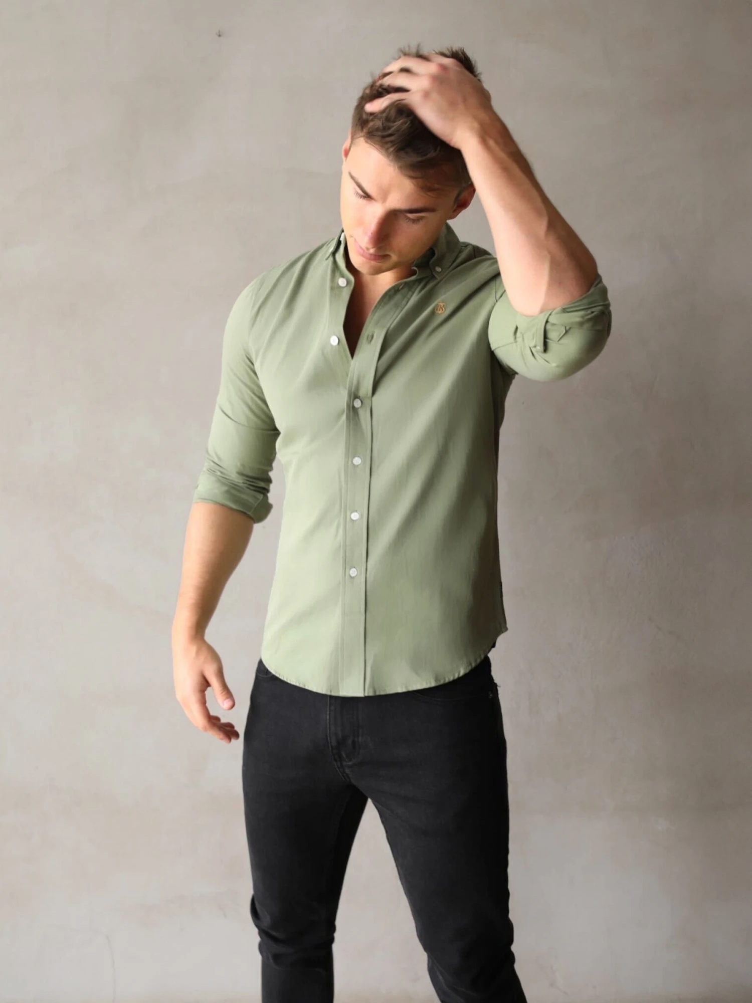 Vienna Slim Fit Shirt - Fern Green 5 Vienna Slim Fit Shirt - Fern Green - Image 5