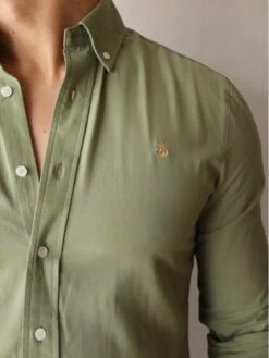 Vienna Slim Fit Shirt - Fern Green 8 Vienna Slim Fit Shirt - Fern Green -Blakely Clothing Store 2776SGreen 02D