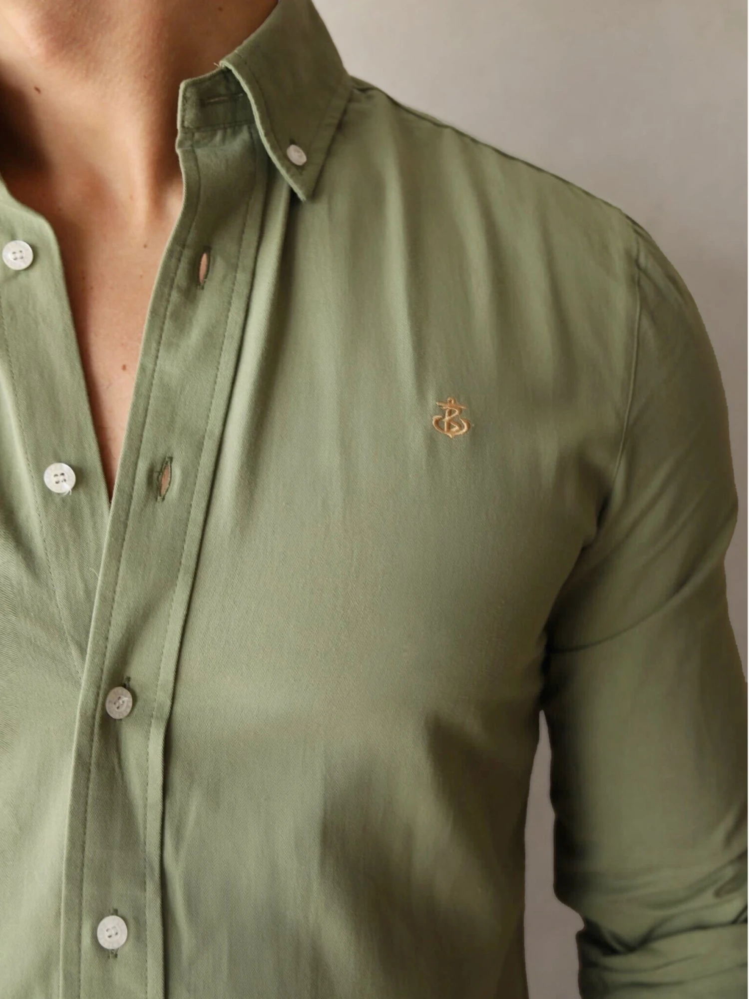Vienna Slim Fit Shirt - Fern Green 4 Vienna Slim Fit Shirt - Fern Green - Image 4