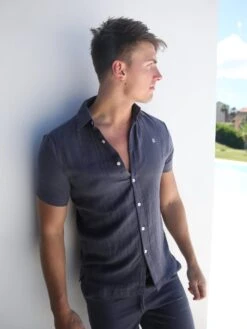 Siena Shirt - Navy -Blakely Clothing Store 2781Navy 02D