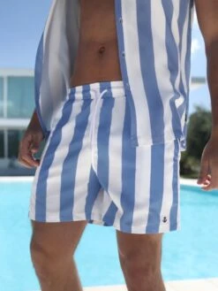 Riccardo Swim Shorts - Light Blue -Blakely Clothing Store 2783Blue 02D