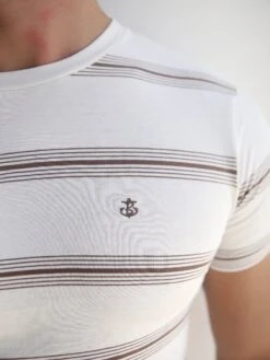 Marcello Stripe T-Shirt - White -Blakely Clothing Store 2789White 04D