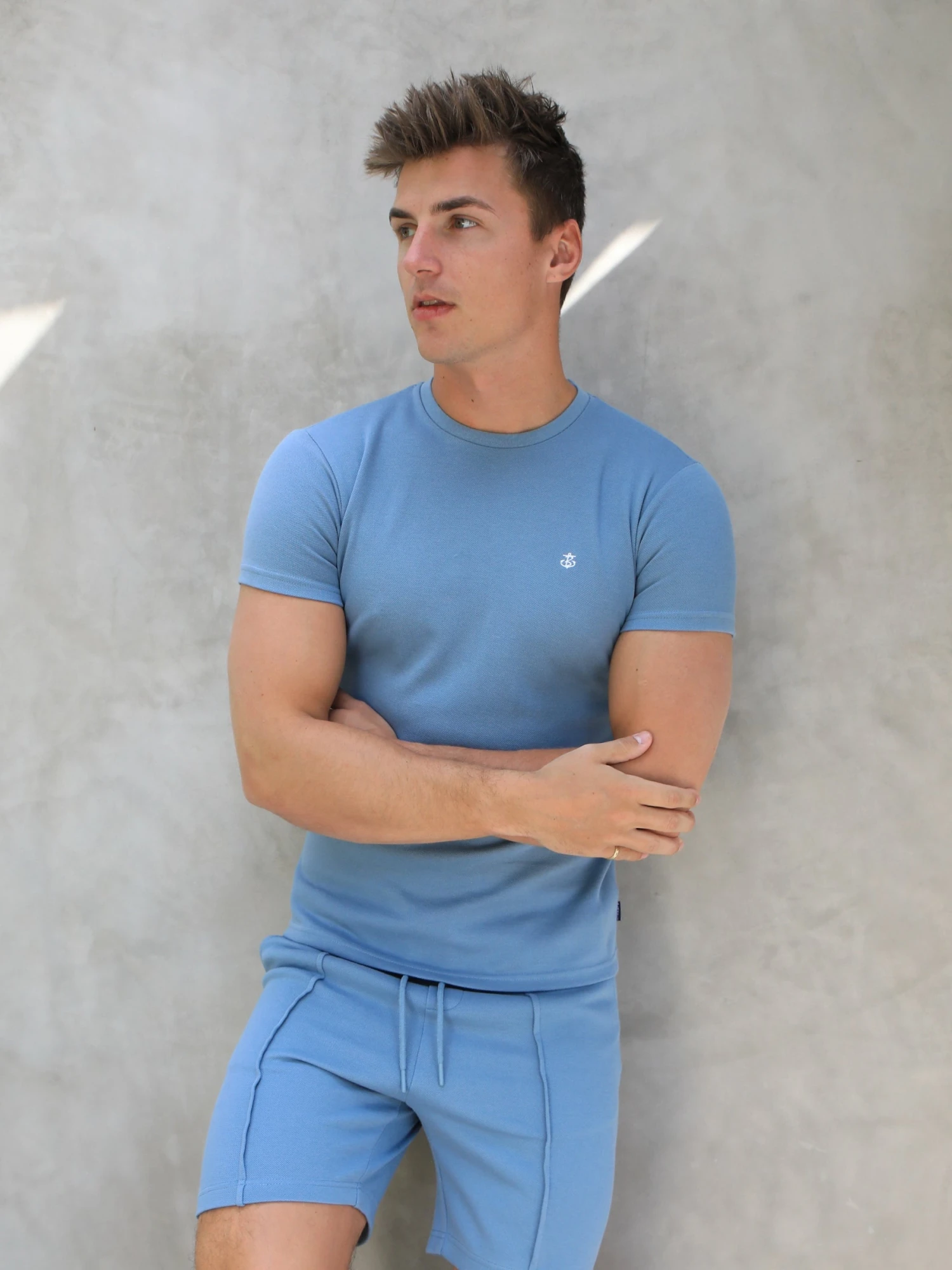 Verona Slim T-Shirt - Light Blue 5 Verona Slim T-Shirt - Light Blue - Image 5
