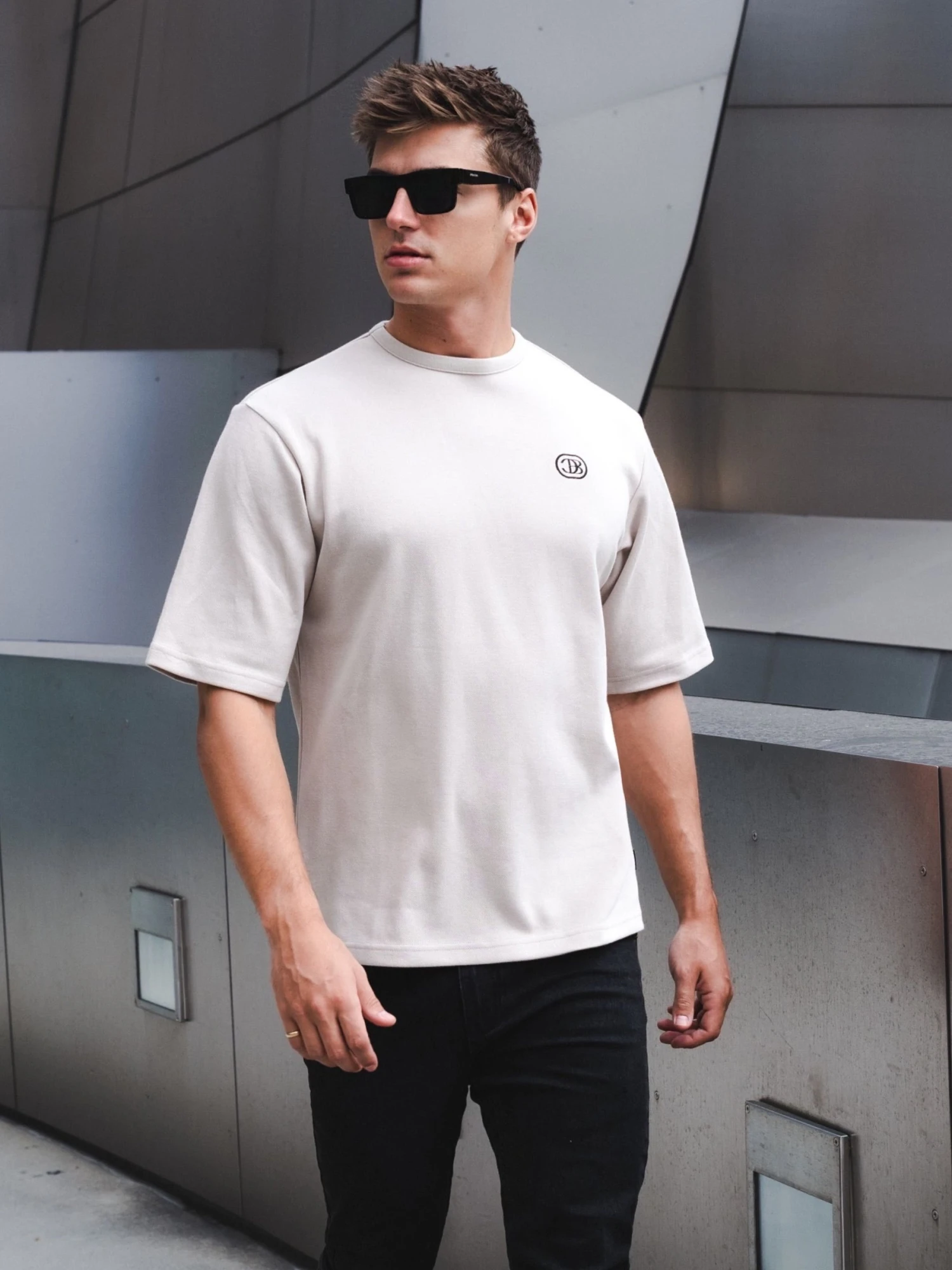 Icon Oversized T-Shirt - Light Grey 2 Icon Oversized T-Shirt - Light Grey - Image 2