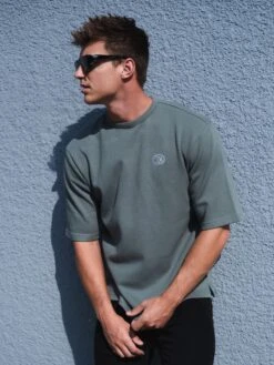 Icon Oversized T-Shirt - Khaki Green -Blakely Clothing Store 2799Sage 08D