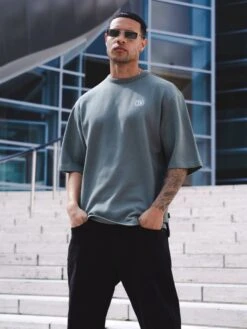 Icon Oversized T-Shirt - Khaki Green -Blakely Clothing Store 2799Sage 15D