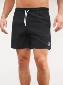 Initial Swim Shorts - Black -Blakely Clothing Store 2805CBlack 01D