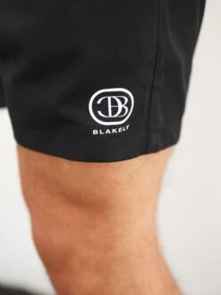 Initial Swim Shorts - Black -Blakely Clothing Store 2805CBlack 06D