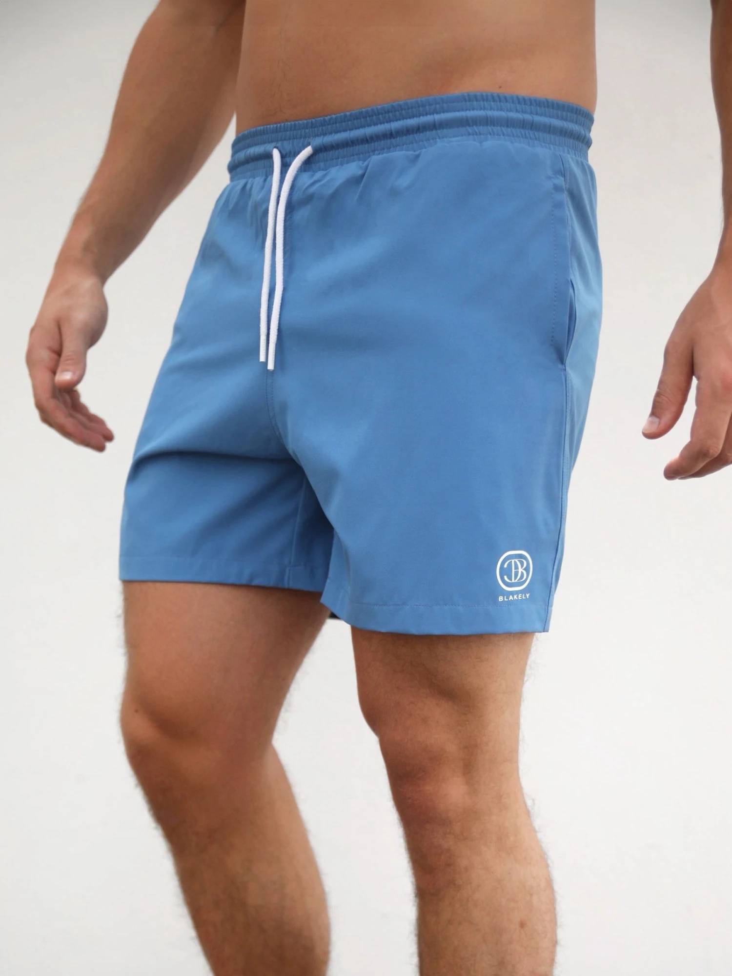 Initial Swim Shorts - Light Blue 1 Initial Swim Shorts - Light Blue