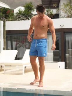 Initial Swim Shorts - Light Blue 8 Initial Swim Shorts - Light Blue -Blakely Clothing Store 2805CSlateBlue 04D