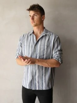 Rialto Stripe Shirt - Blue