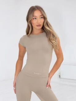 Series Cropped T-Shirt - Washed Khaki 10 Series Cropped T-Shirt - Washed Khaki -Blakely Clothing Store 2813AWBrown 04D