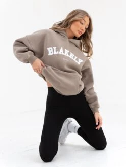 Varsity Oversized Hoodie - Light Beige -Blakely Clothing Store 2829VARLightBeige 08D