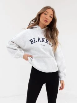 Varsity Oversized Hoodie - Marl White 14 Varsity Oversized Hoodie - Marl White -Blakely Clothing Store 2829VARWMarlWhite 08D