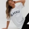 Varsity Oversized T-Shirt - White -Blakely Clothing Store 2830VARWWhite 01D