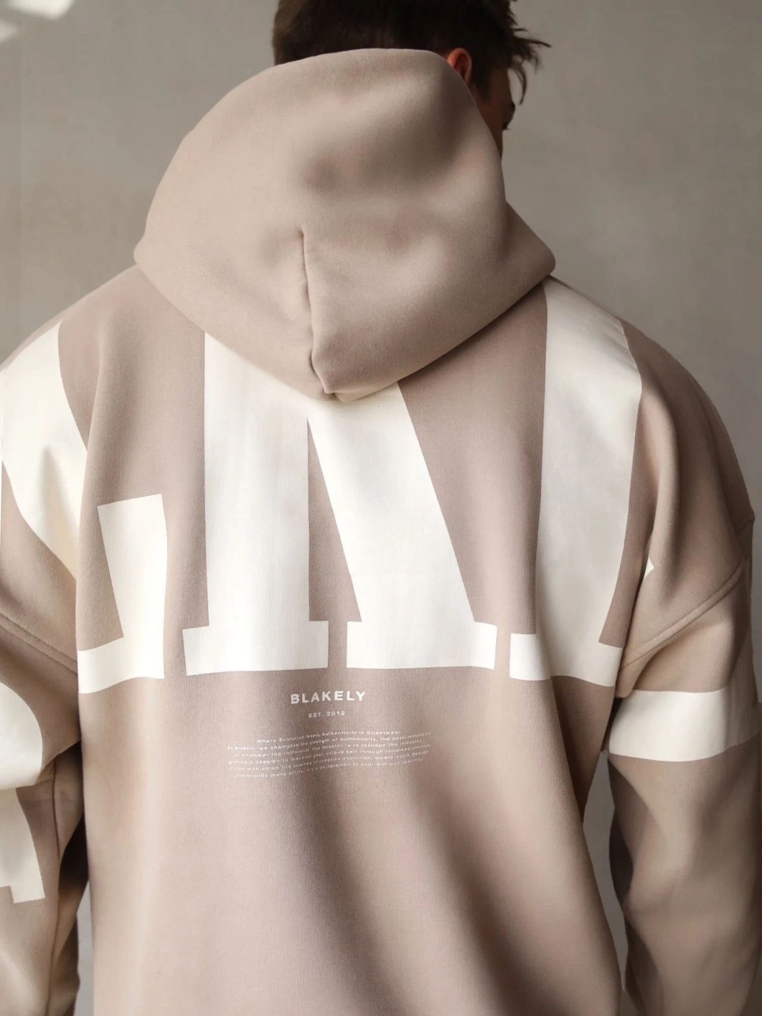 BLKLY Relaxed Hoodie - Tan 4 BLKLY Relaxed Hoodie - Tan - Image 4