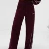 Apex Wide Leg Sweatpants - Deep Burgundy