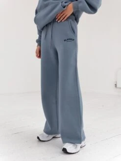 Varsity Wide Leg Sweatpants - Blue -Blakely Clothing Store 2848VARW BlueD 1