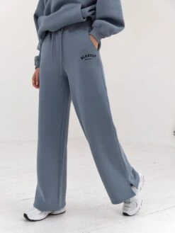 Varsity Wide Leg Sweatpants - Blue -Blakely Clothing Store 2848VARW BlueD