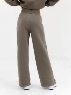 Varsity Wide Leg Sweatpants - Safari Green -Blakely Clothing Store 2848VARW D 1