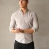 Modena Stripe Shirt - Light Grey -Blakely Clothing Store 2863GreyLEADD