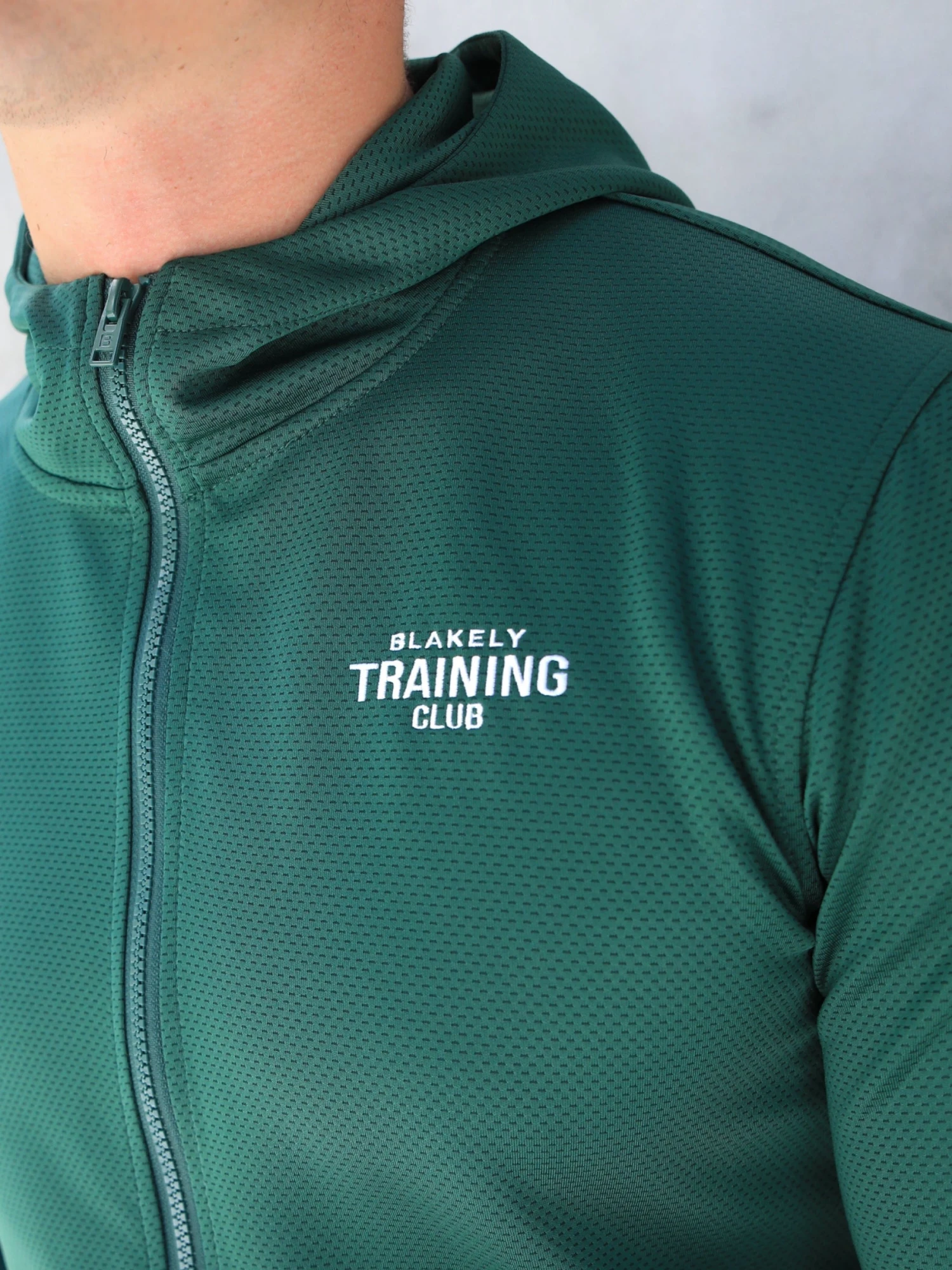 Full Zip Training Hoodie - Dark Green 3 Full Zip Training Hoodie - Dark Green - Image 3