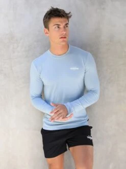 Long Sleeve Training T-Shirt - Light Blue -Blakely Clothing Store 2896Blue 05D