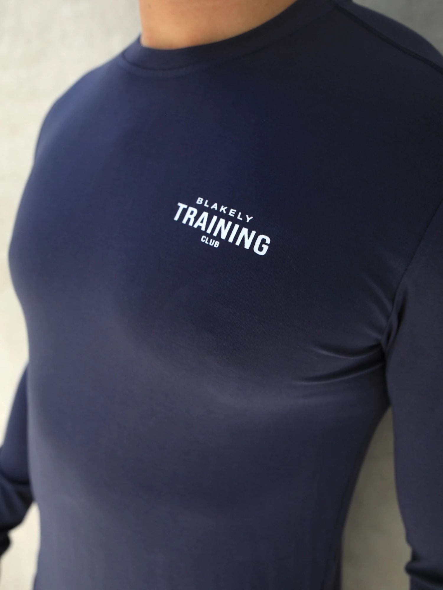 Long Sleeve Training T-Shirt - Navy 3 Long Sleeve Training T-Shirt - Navy - Image 3