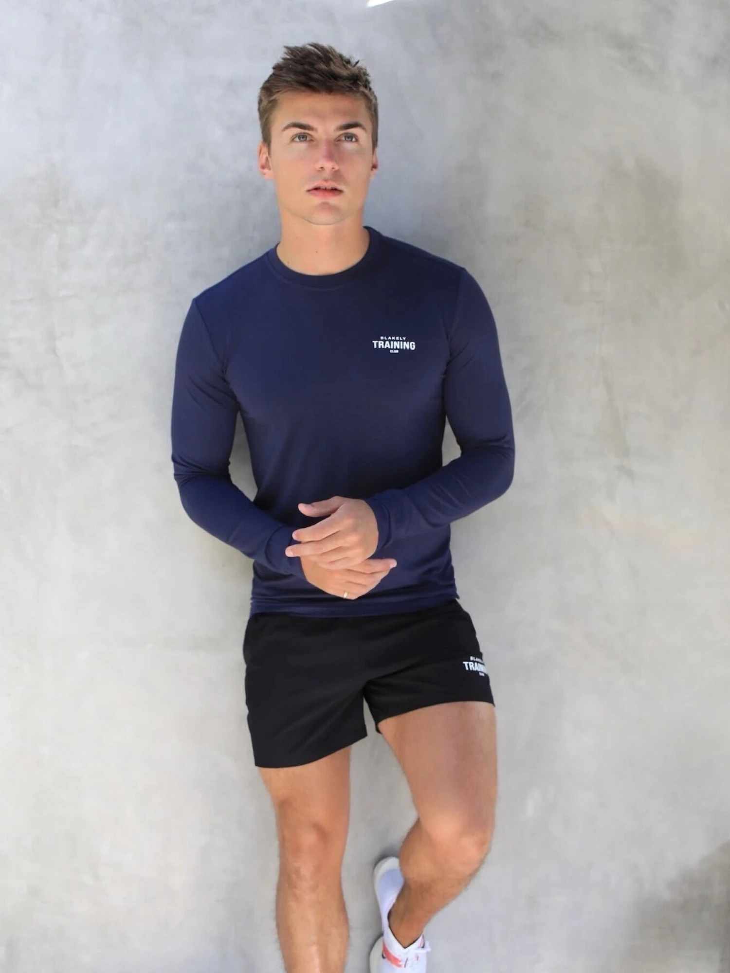 Long Sleeve Training T-Shirt - Navy 2 Long Sleeve Training T-Shirt - Navy - Image 2