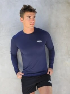 Long Sleeve Training T-Shirt - Navy 9 Long Sleeve Training T-Shirt - Navy -Blakely Clothing Store 2896Navy 03D