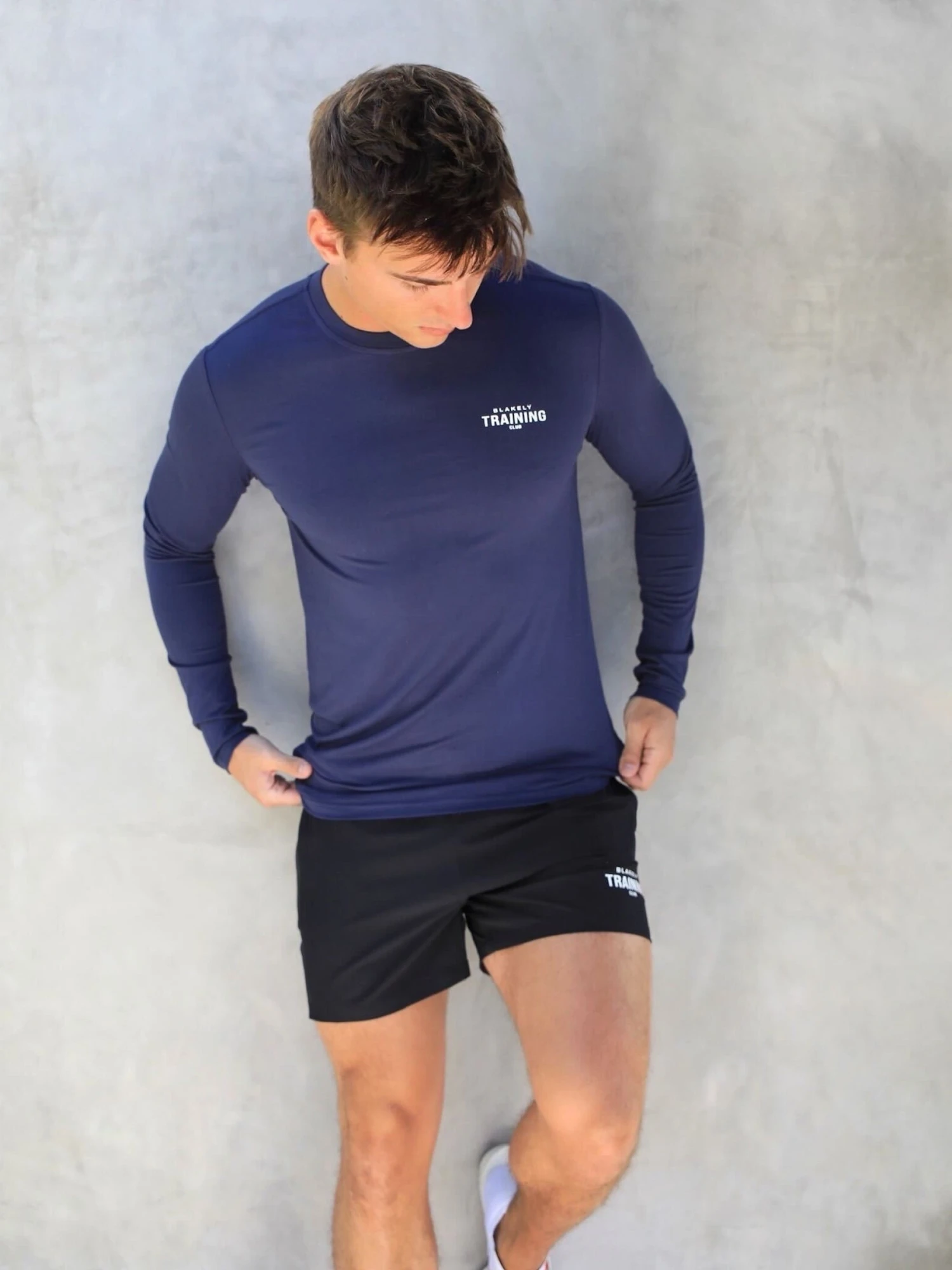 Long Sleeve Training T-Shirt - Navy 5 Long Sleeve Training T-Shirt - Navy - Image 5