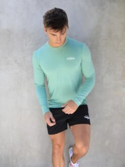 Long Sleeve Training T-Shirt - Sage Green -Blakely Clothing Store 2896Sage 03D