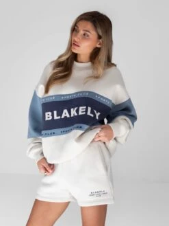 Alpine Oversized Jumper - Navy/Chalk 9 Alpine Oversized Jumper - Navy/Chalk -Blakely Clothing Store 2923LightBlue 05D