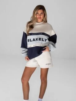 Alpine Oversized Jumper - Light Grey 9 Alpine Oversized Jumper - Light Grey -Blakely Clothing Store 2923Navy 02D