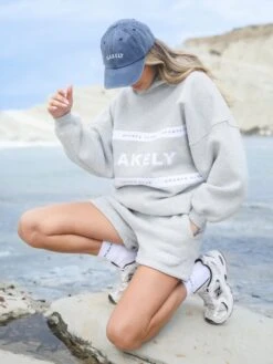 Serena Jogger Shorts - Marl Grey 8 Serena Jogger Shorts - Marl Grey -Blakely Clothing Store 2924Brand 07D