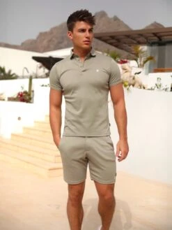 Sorrento Polo Shirt - Light Khaki -Blakely Clothing Store 2930Khaki 06D