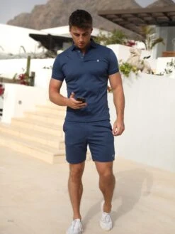 Sorrento Polo Shirt - Navy -Blakely Clothing Store 2930Navy 03D