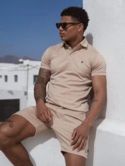 Sorrento Polo Shirt - Sand -Blakely Clothing Store 2930Tan02 10733d08 76e1 49d5 b6d0 e24356c0c3c9