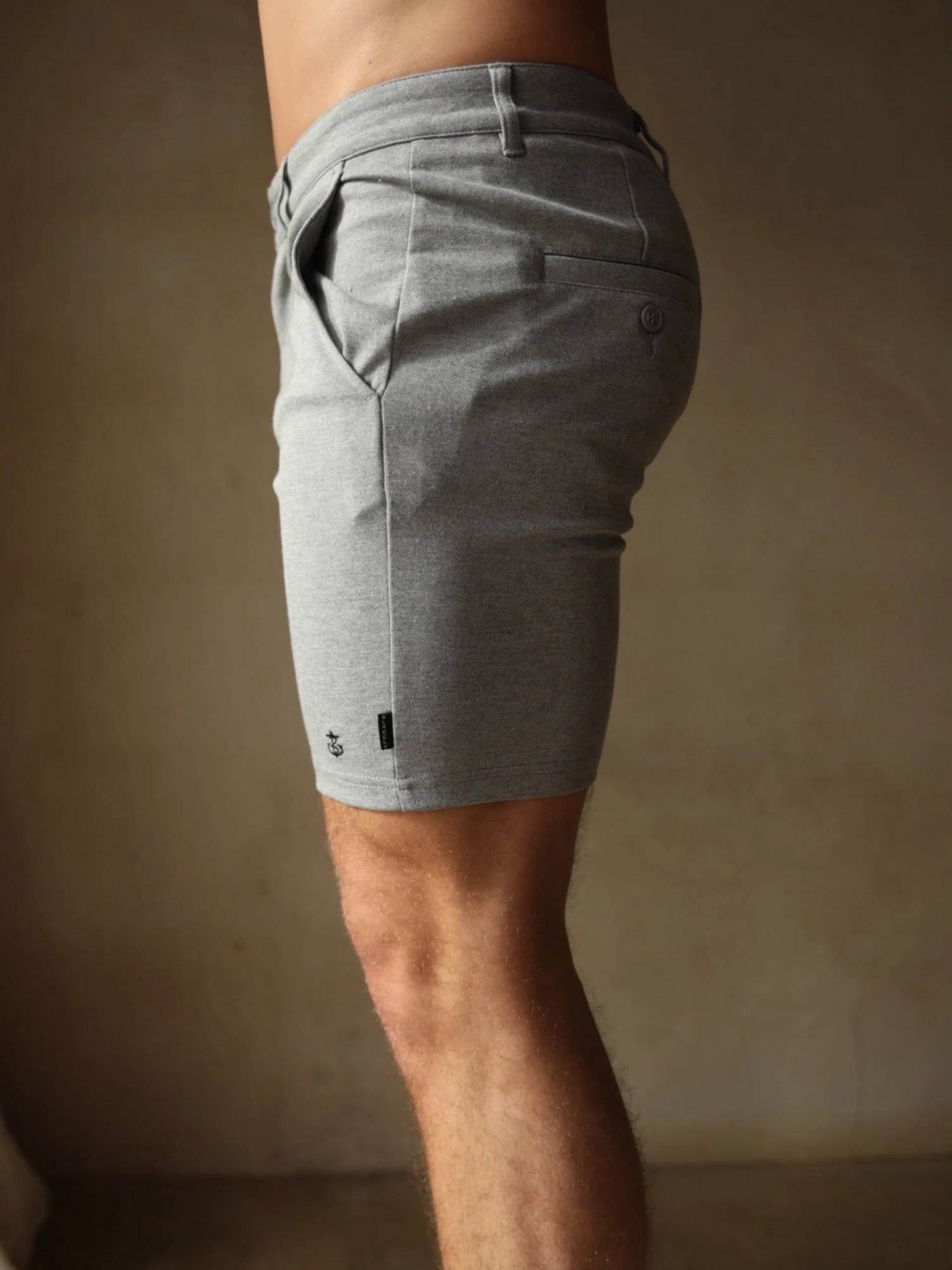 Sorrento Shorts - Marl Grey 4 Sorrento Shorts - Marl Grey - Image 4