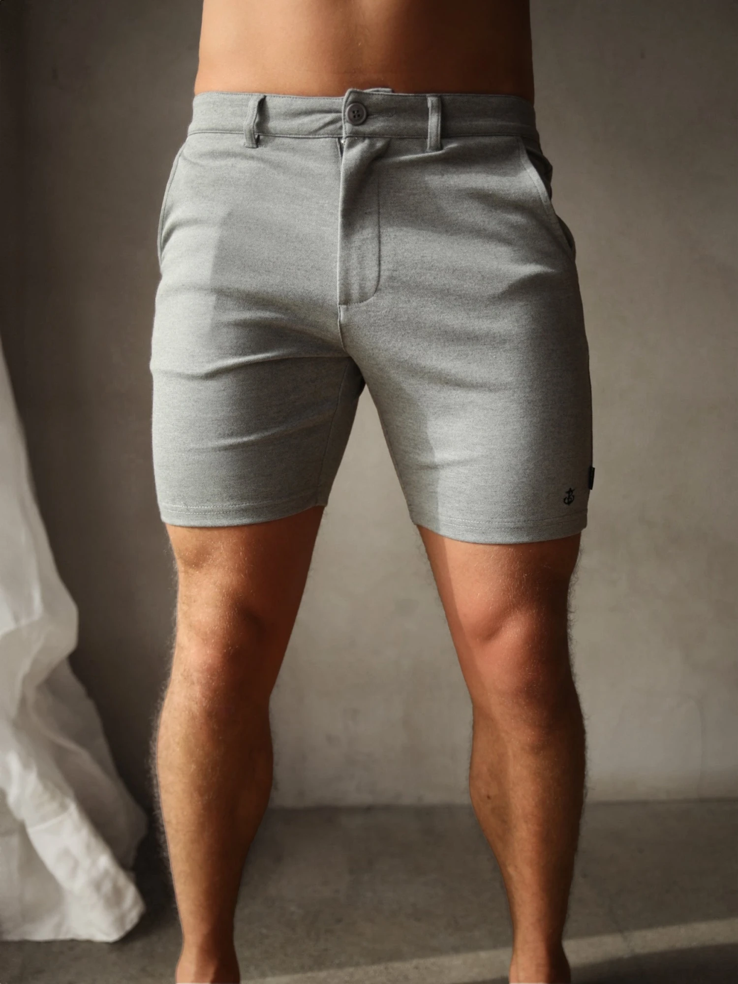 Sorrento Shorts - Marl Grey 3 Sorrento Shorts - Marl Grey - Image 3