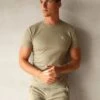 Blakely Sorrento Muscle Fit T-Shirt - Light Khaki -Blakely Clothing Store 2932Khaki 02D