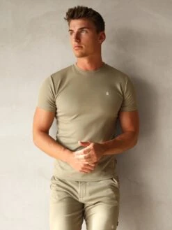 Blakely Sorrento Muscle Fit T-Shirt - Light Khaki