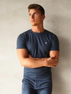 Sorrento T-Shirt - Navy -Blakely Clothing Store 2932Navy 02D