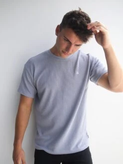 Matteo Relaxed T-Shirt - Dusty Blue -Blakely Clothing Store 2942Blue 03D